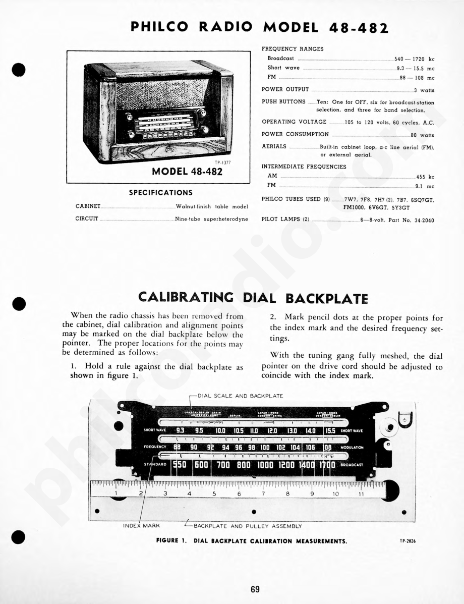 Philco-Tropic Radio Model 48-822维修电路原理图.pdf_第1页