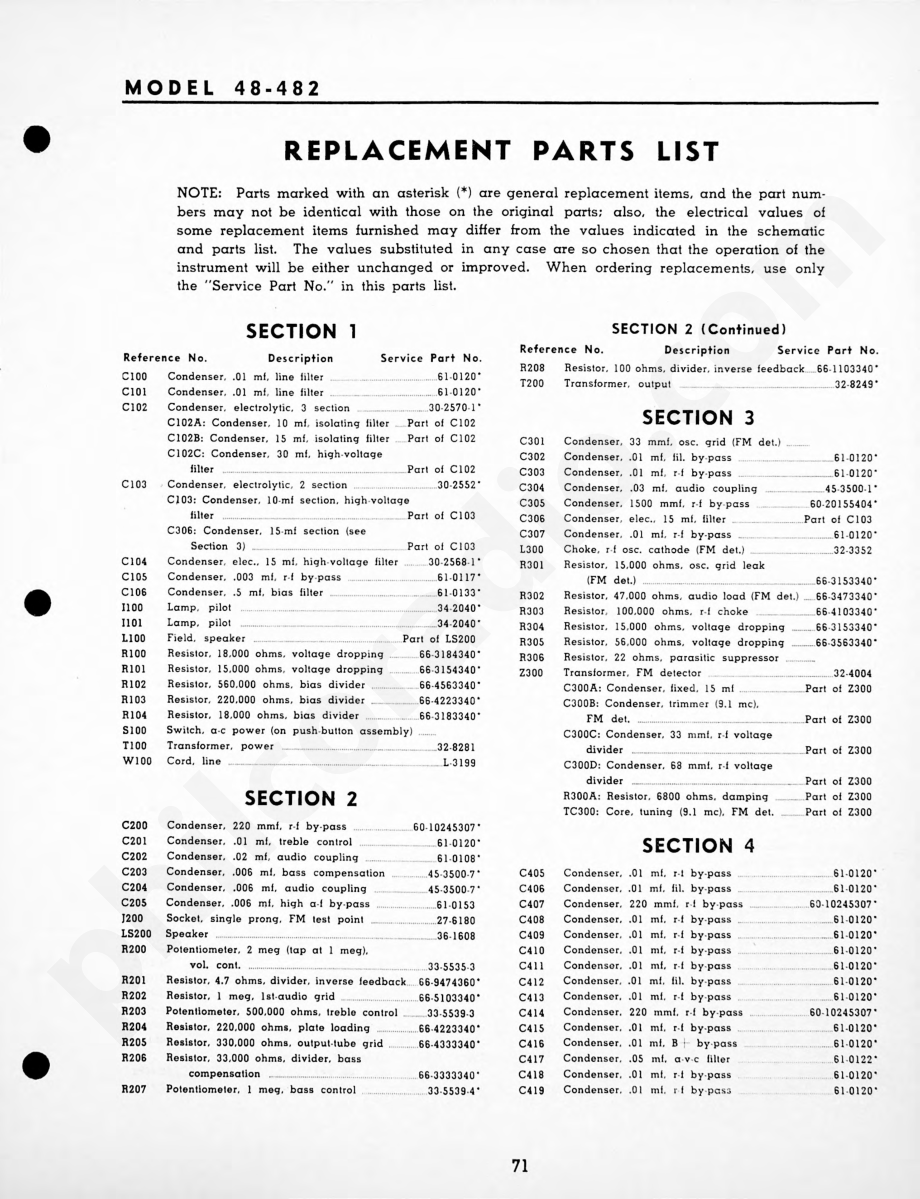 Philco-Tropic Radio Model 48-822维修电路原理图.pdf_第3页