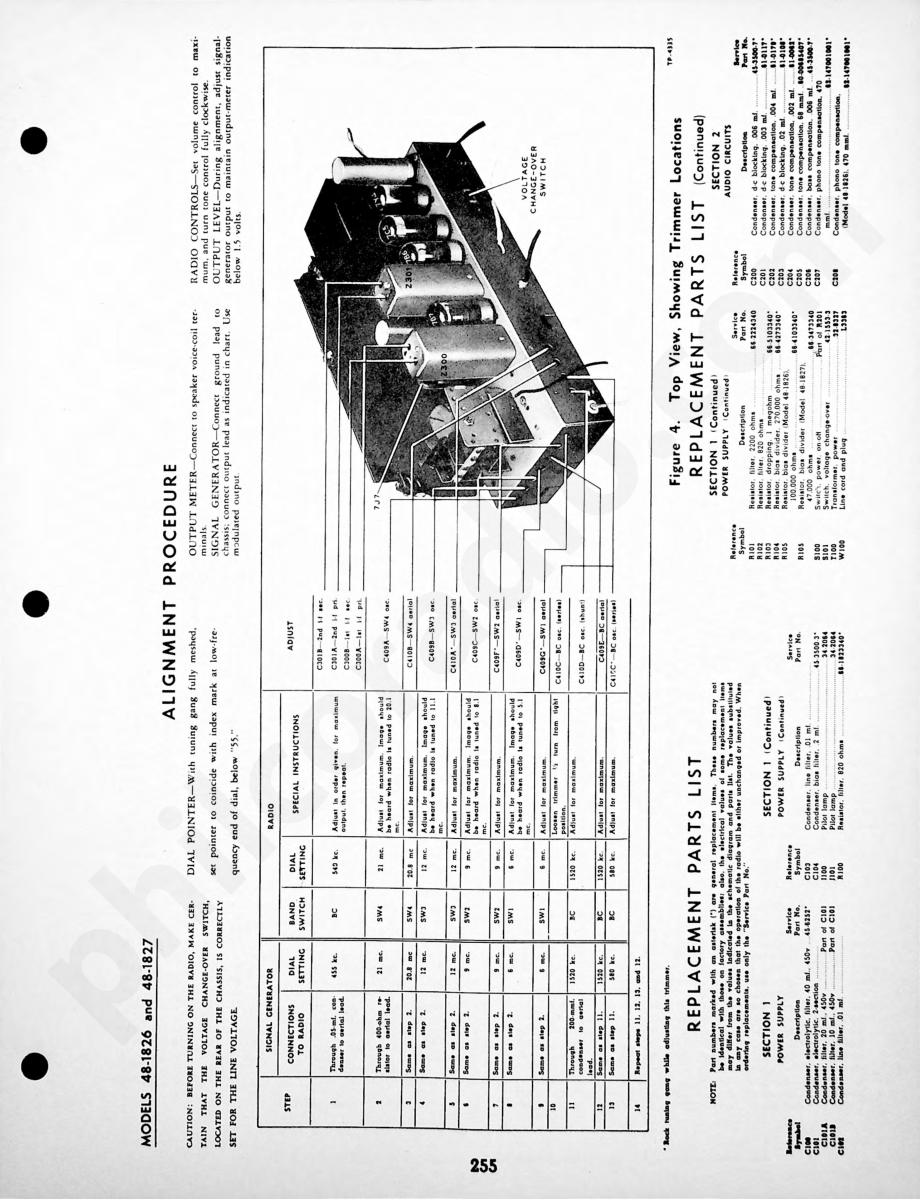 Philco Radio Models 48-500 and 49-500-I维修电路原理图.pdf_第3页