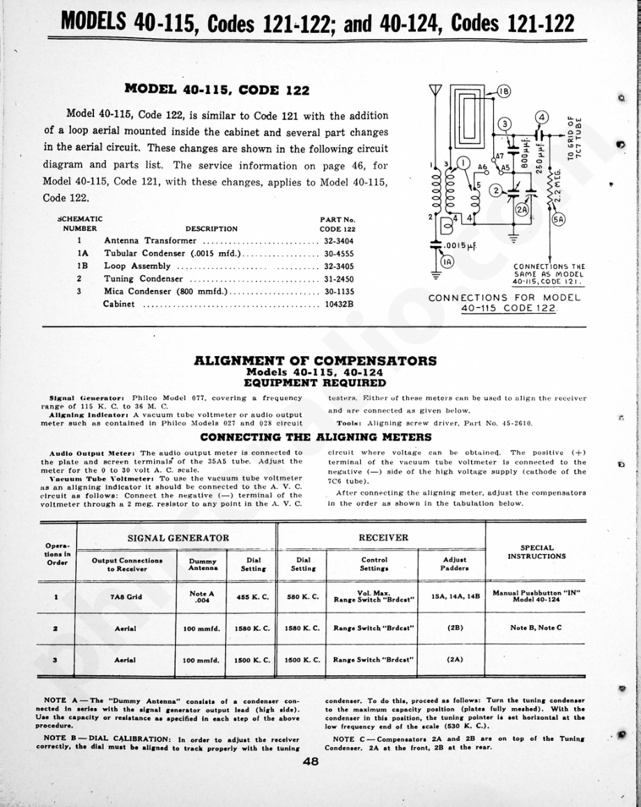 philco Models L-1760 and L-1761 维修电路原理图.pdf_第3页