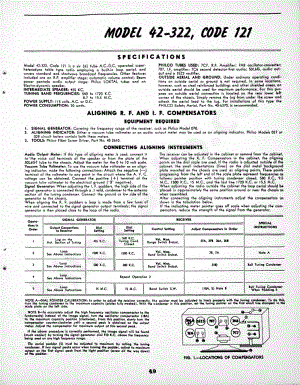 philco Model 42-322, Code 121 维修电路原理图.pdf