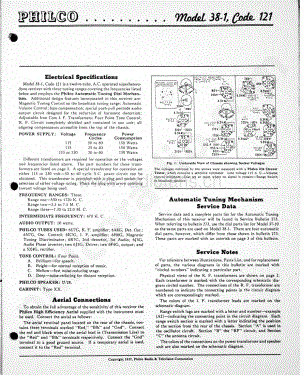 philco Model 38-1 (121) 维修电路原理图.pdf