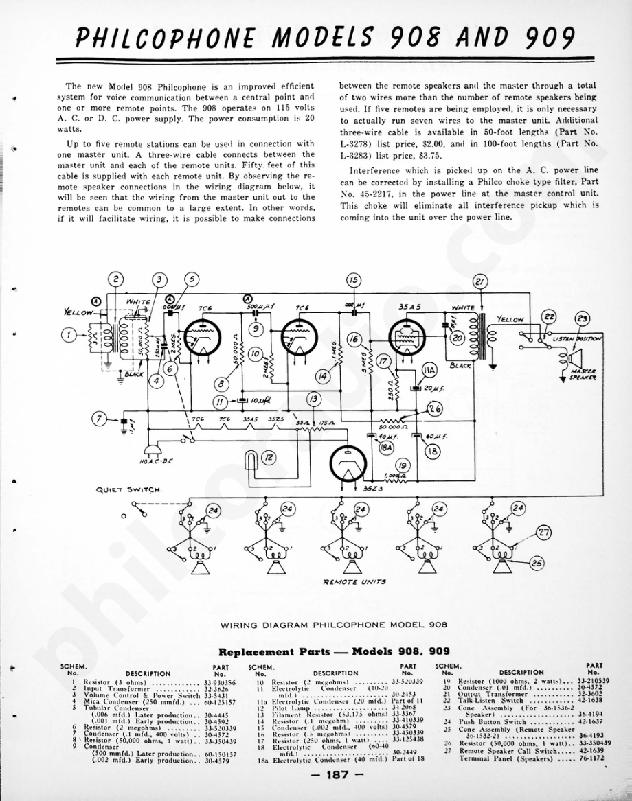 philco Model AR-55维修电路原理图.pdf_第1页