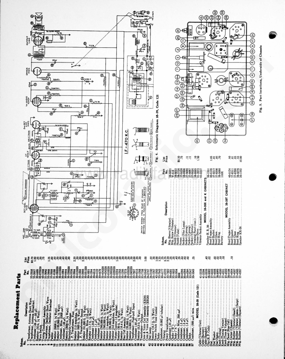 philco Model 38-39 (121) 维修电路原理图.pdf_第2页