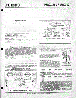 philco Model 38-39 (121) 维修电路原理图.pdf