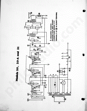 philco Model 20, 20-A and 21 电路原理图.pdf