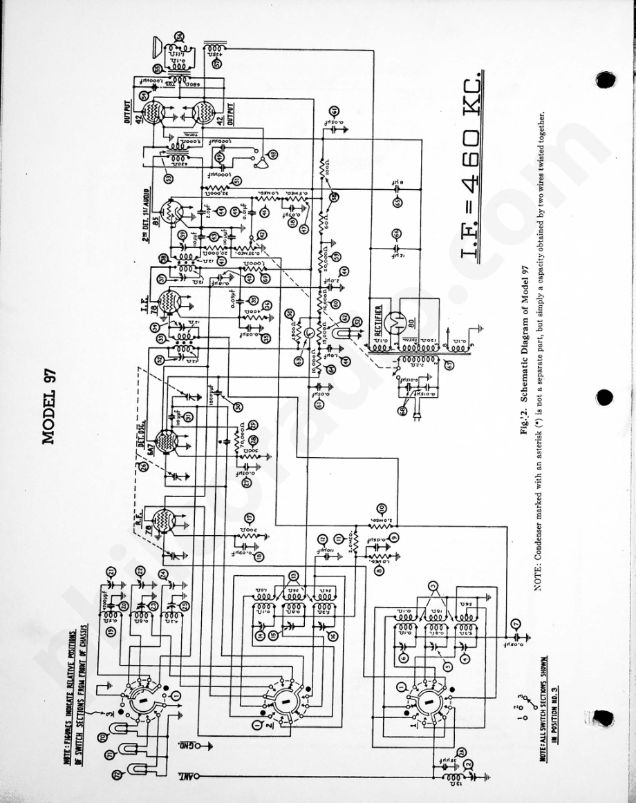 philco Model 97 电路原理图.pdf_第1页