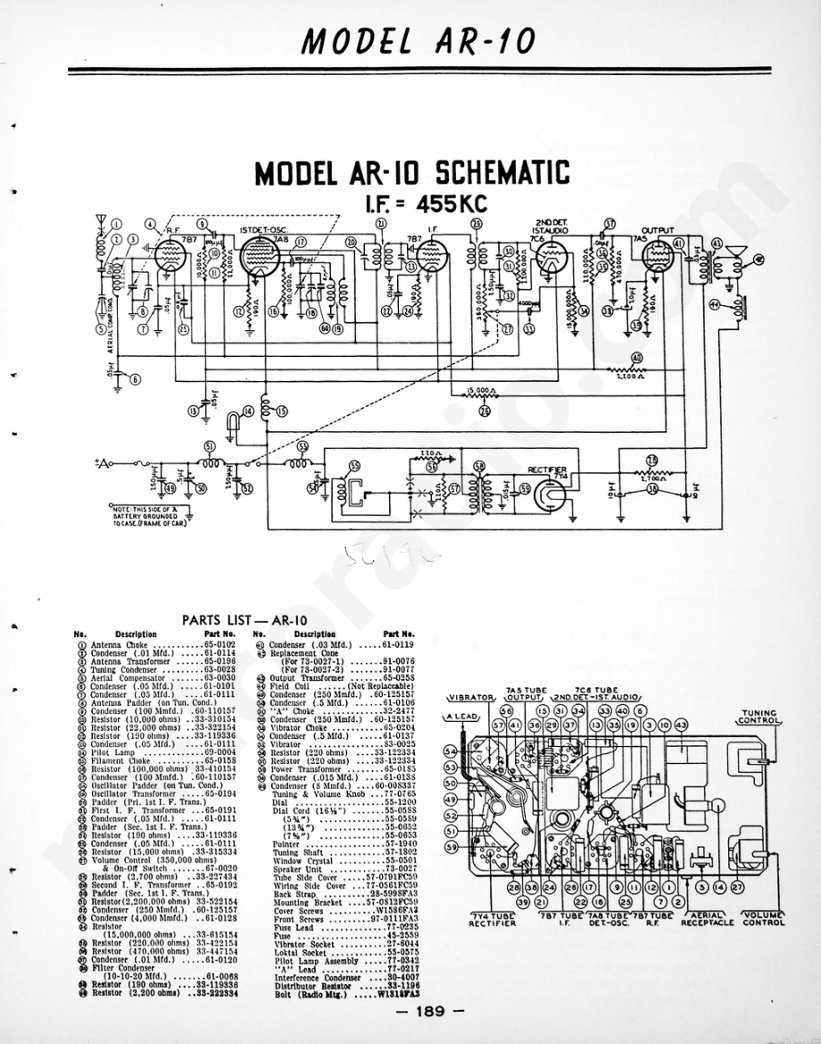 philco Model AR-75维修电路原理图.pdf_第1页