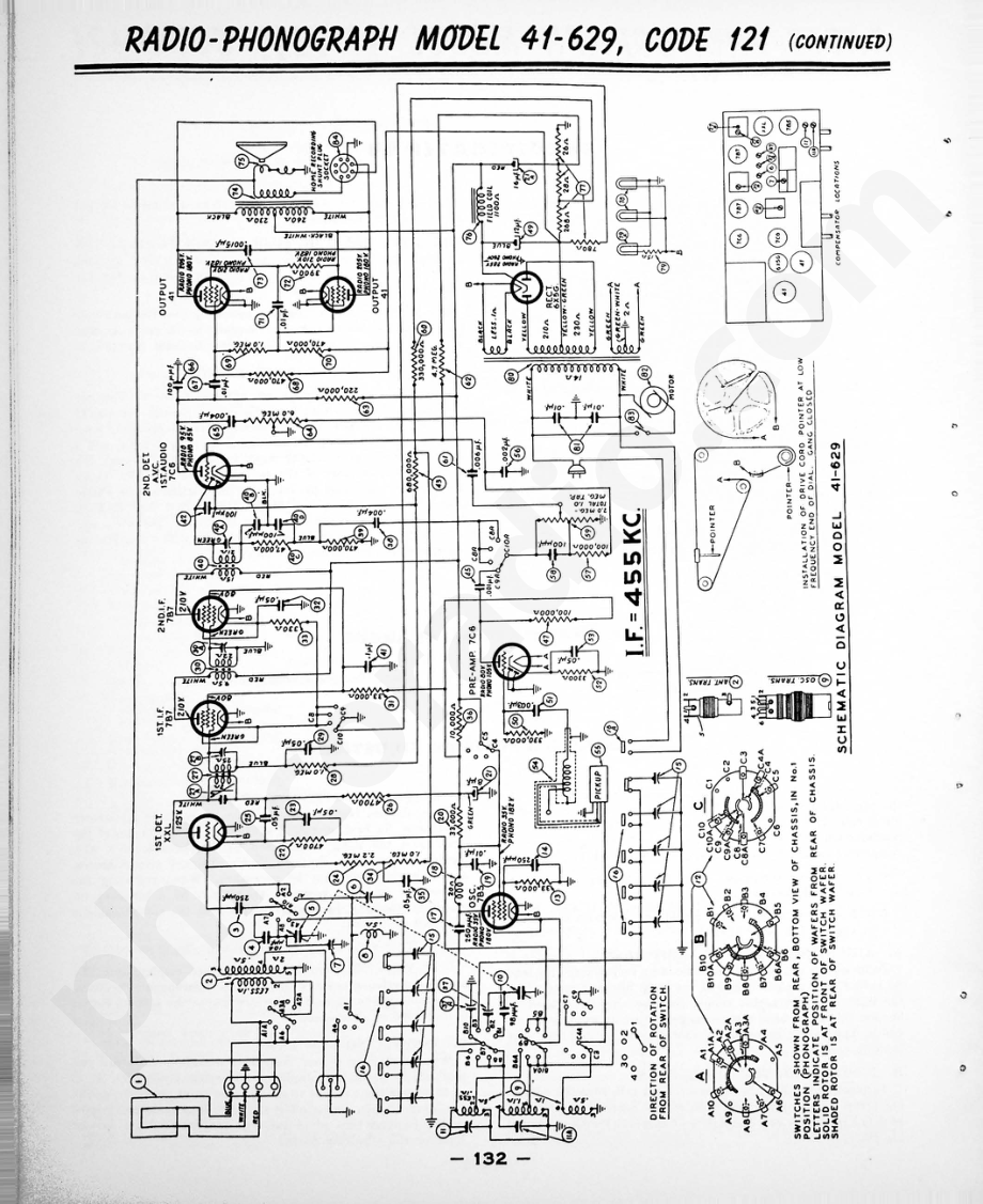 philco Models 41-722 and 41-758维修电路原理图.pdf_第2页