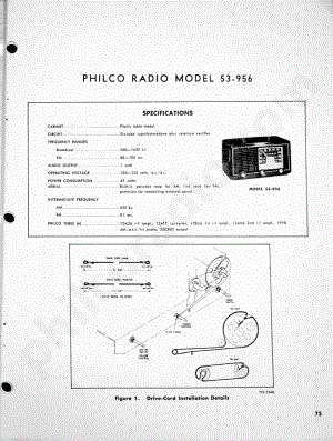 Philco Radio Model 53-956维修电路原理图.pdf