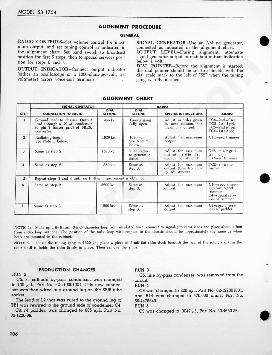 Philco Radio-Phonograph Model 53-1754维修电路原理图.pdf_第2页