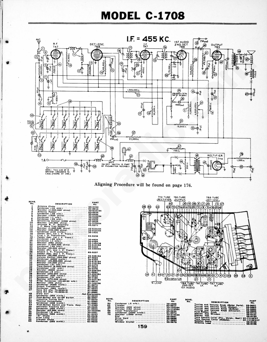 philco Models TH-15 and TH-17 维修电路原理图.pdf_第1页