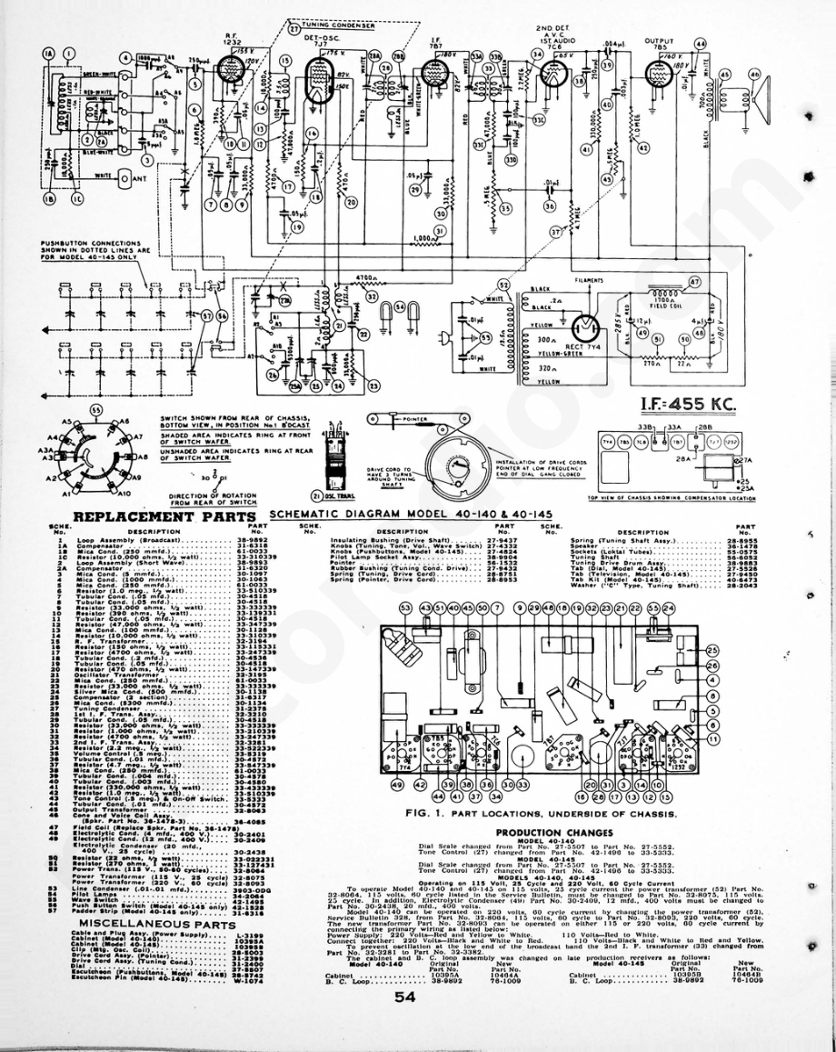 philco Aligning Procedure – Model AR-4 维修电路原理图.pdf_第2页