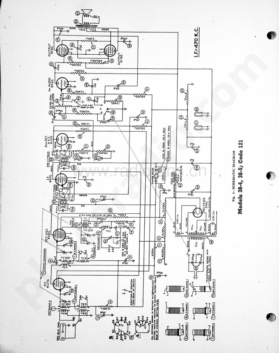 philco Models 38-4 & 38-5 (121) 维修电路原理图.pdf_第2页