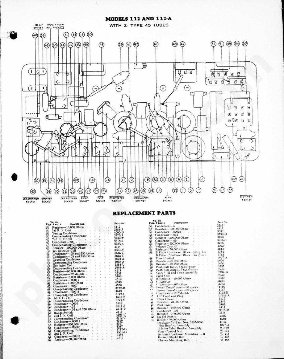 philco Models 112 and 112-A (2-45 Output) 电路原理图.pdf_第2页