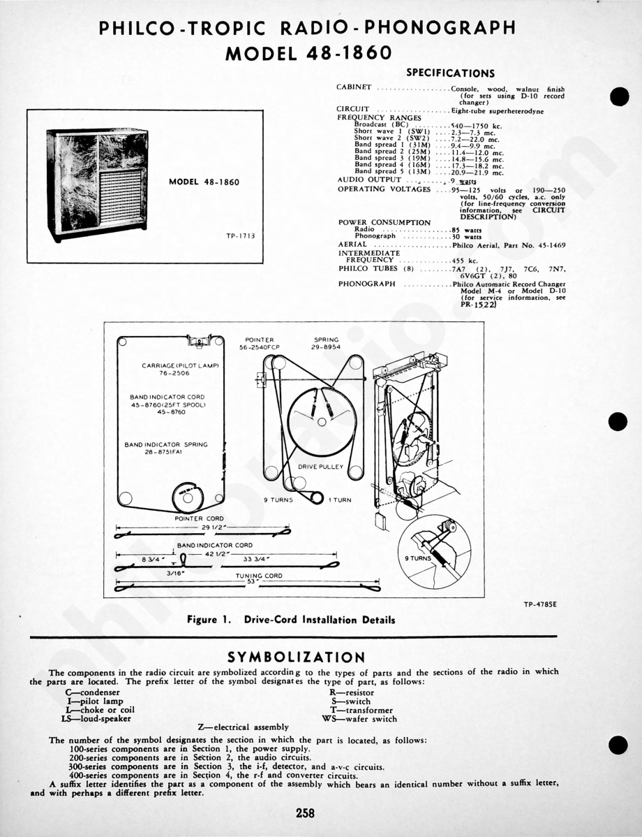 Philco Radio Models 49-501 and 49-501-I维修电路原理图.pdf_第1页