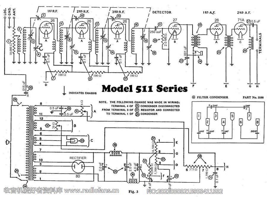 philco Model 511 电路原理图.jpg