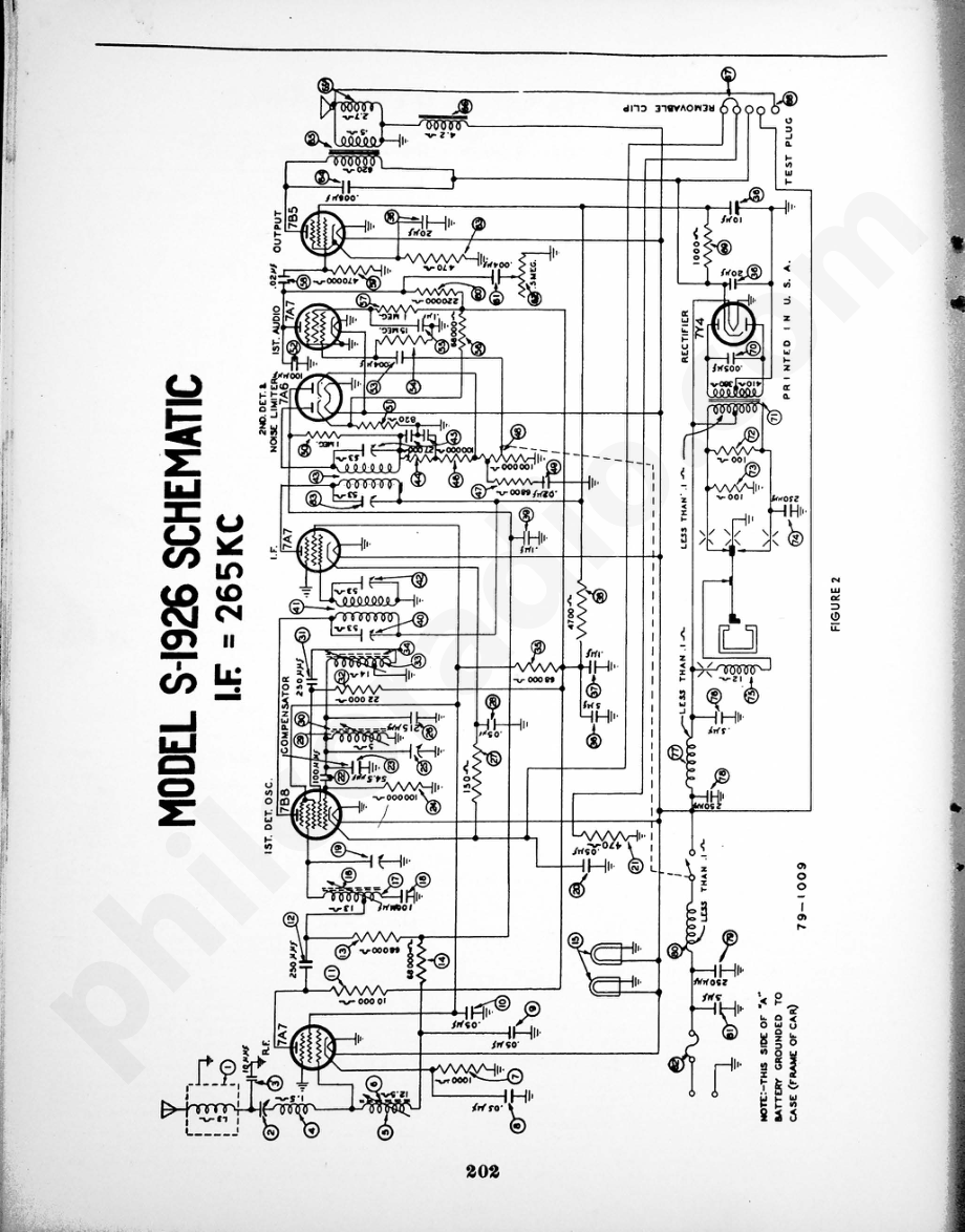 philco Studebaker Model S-1926 Custom Auto Radio 维修电路原理图.pdf_第2页