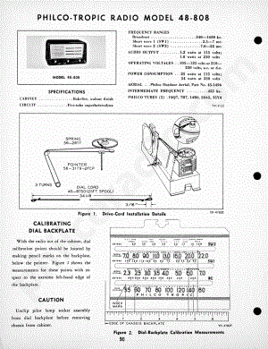 Philco-Tropic Radio Model 48-862维修电路原理图.pdf