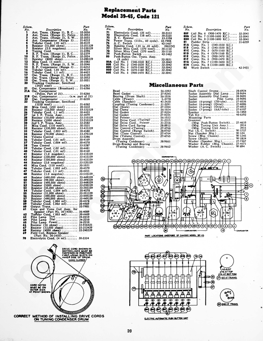 Philco Model 39-45, Code 121 维修电路原理图.pdf_第3页