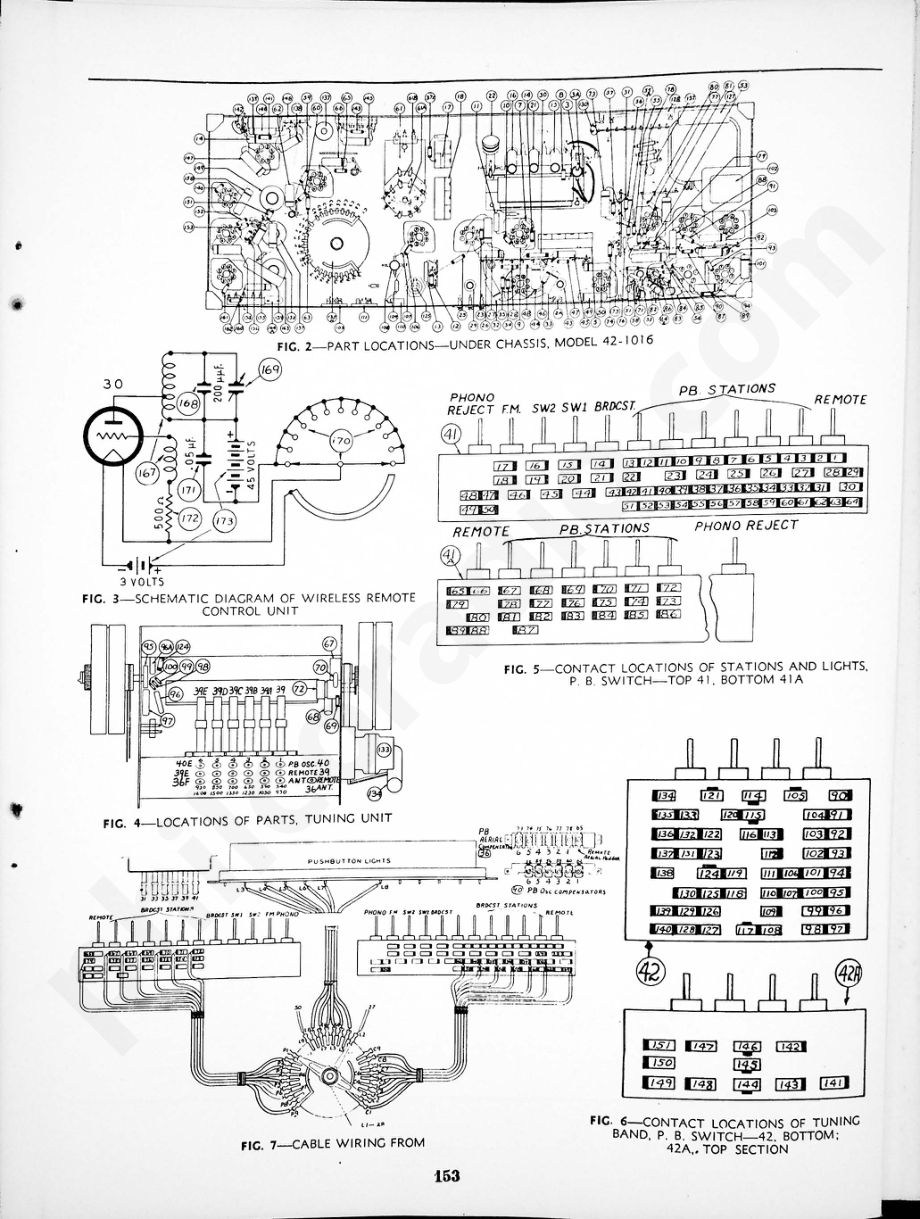 philco Radio-Phonograph Model 42-1016, Code 121 维修电路原理图.pdf_第3页