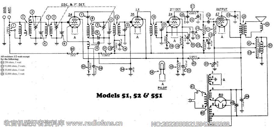 philco Model 51 电路原理图.jpg