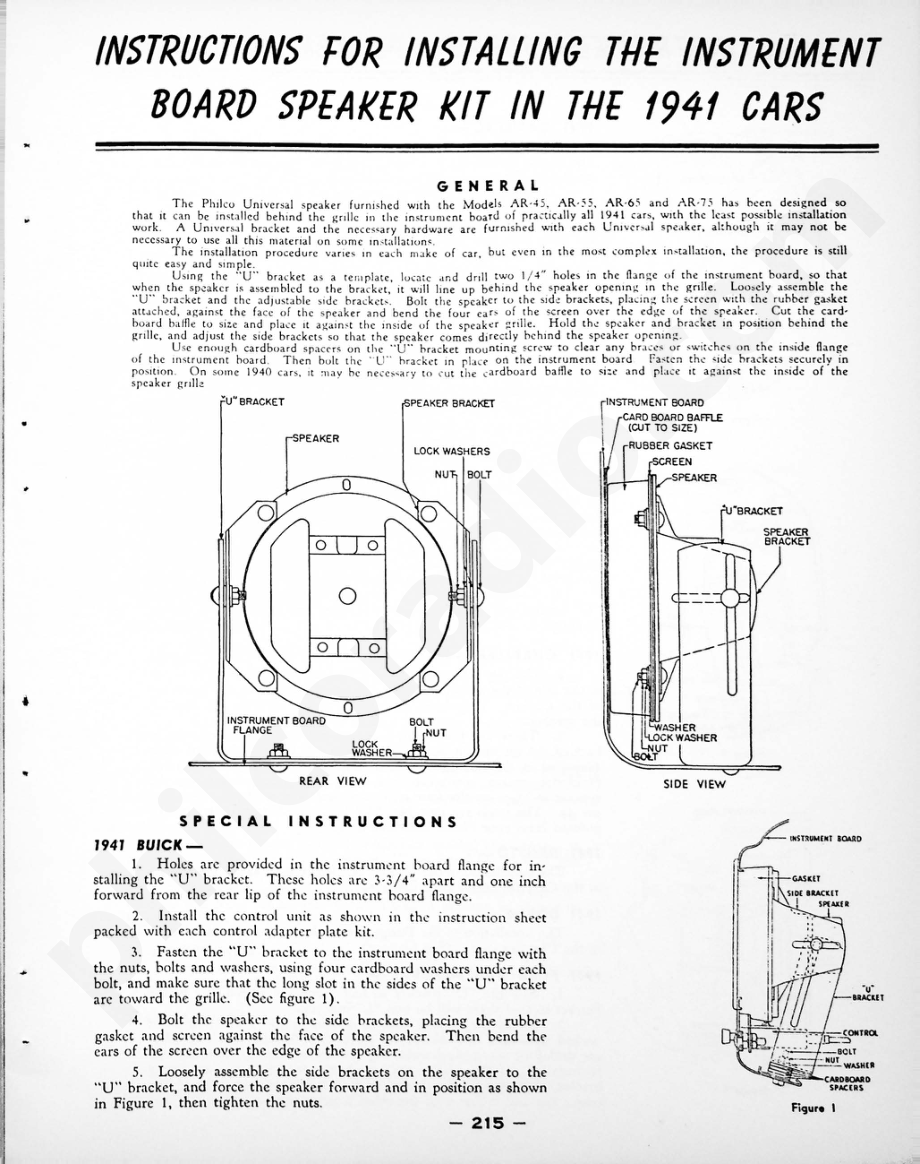 philco Ford Integral Aerial for 1941 Convertible and Station Wagons „ Models Ford and Mercury维修电路原理图.pdf_第1页