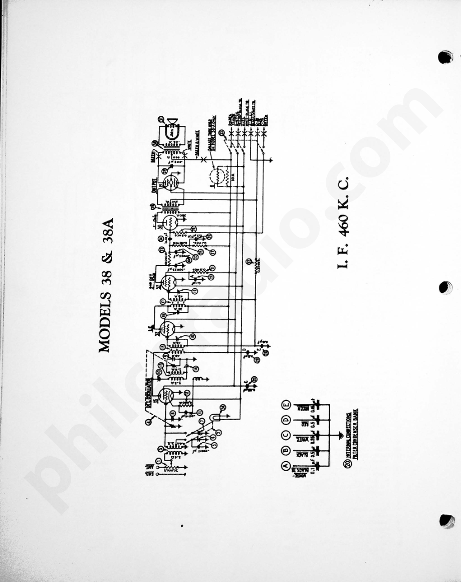 philco Model 38 and 38A 电路原理图.pdf_第1页