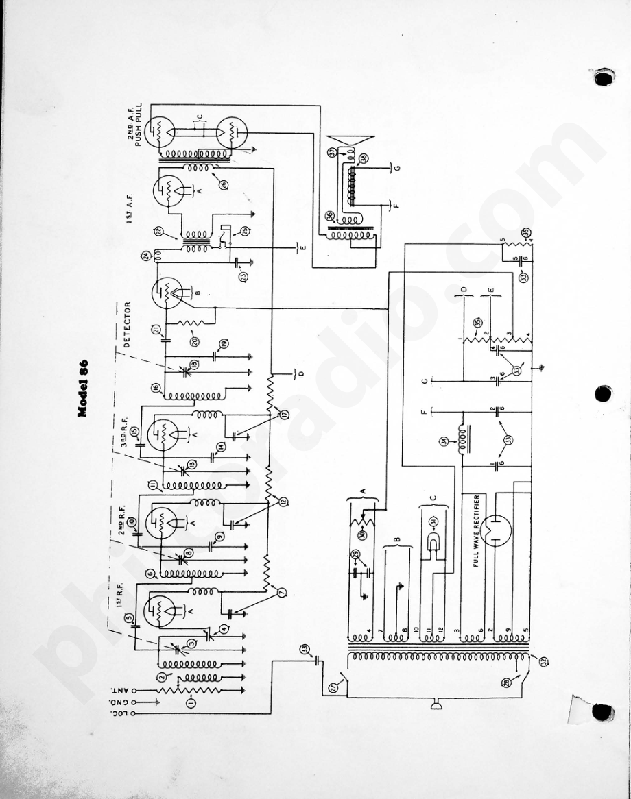 philco Model 86 电路原理图.pdf_第1页