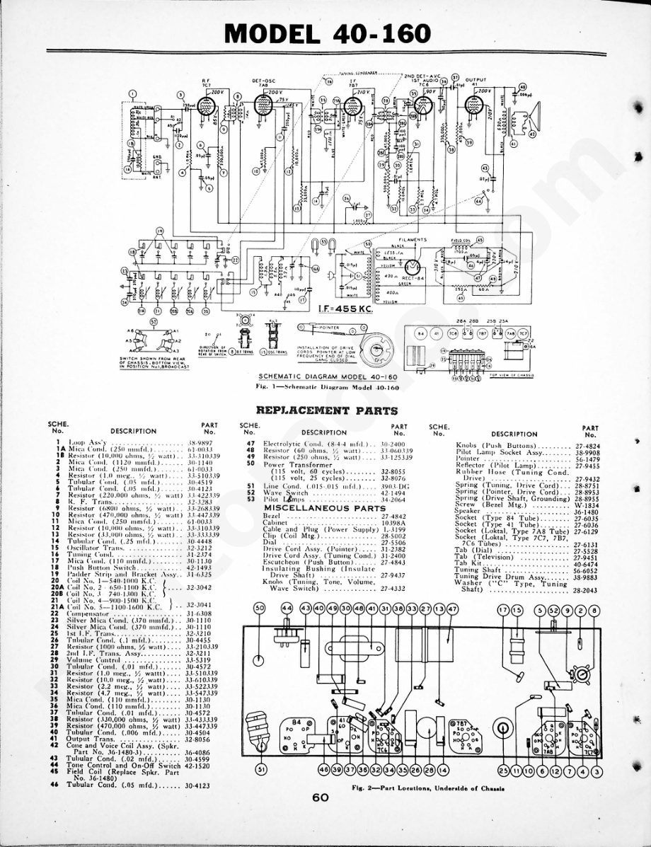 philco Aligning Procedure – Model AR-7 维修电路原理图.pdf_第2页