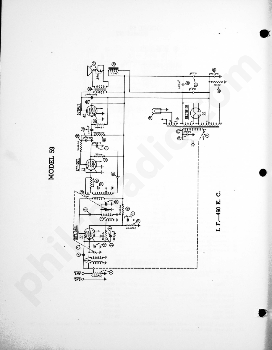 philco Model 59 电路原理图.pdf_第1页