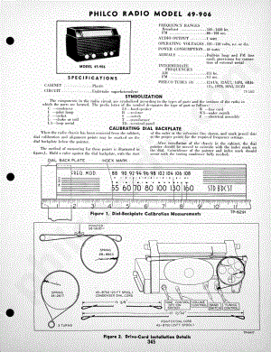 Philco Radio-Phonograph Model 49-1405维修电路原理图.pdf