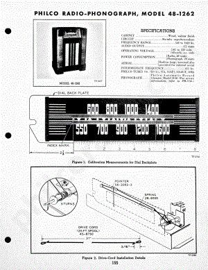 Philco Radio-Phonograph Models 48-1274 and 48-1276维修电路原理图.pdf