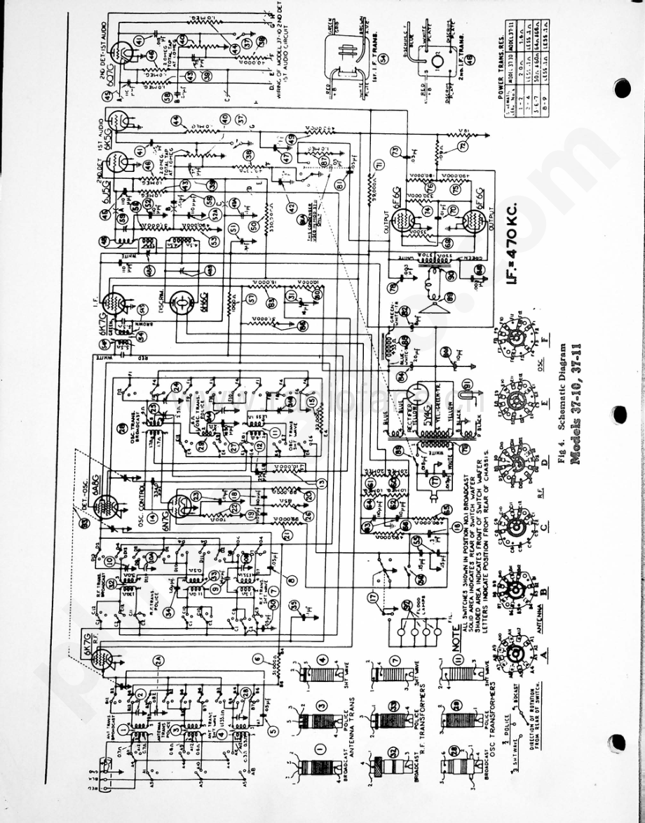 philco Models 37-10 and 37-11 (121) 维修电路原理图.pdf_第2页