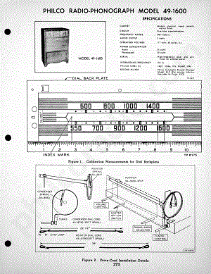 Philco Radio-Phonograph Models 49-1609 and 49-1611维修电路原理图.pdf