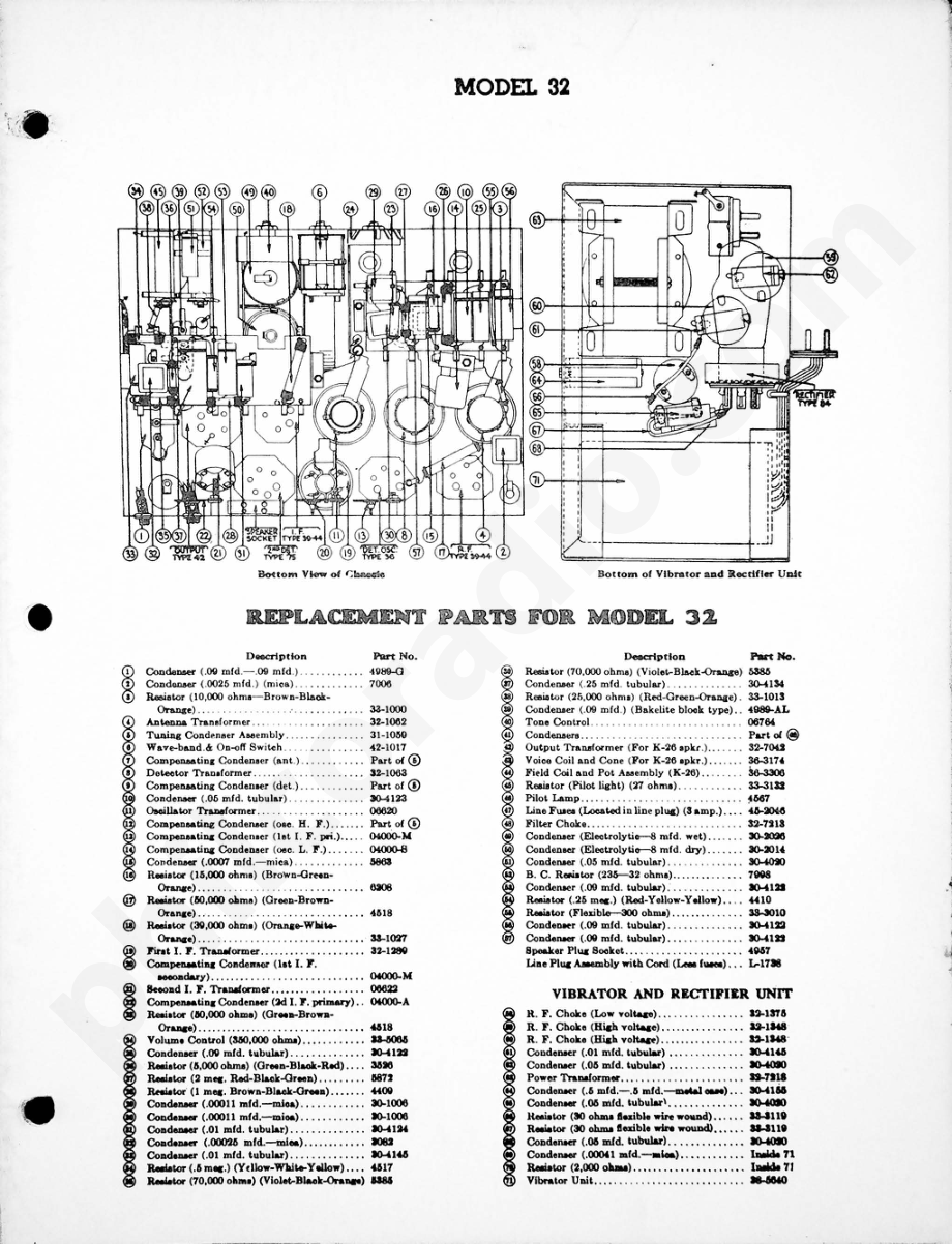 philco Model 32 (32 Volts – D.C 电路原理图.pdf_第2页