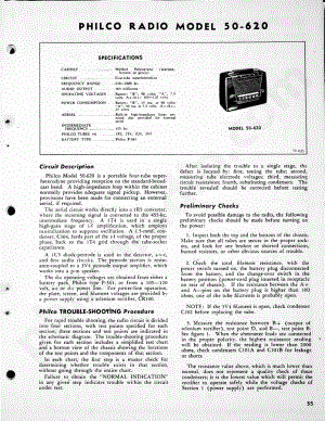 Philco Radio Model 50-620维修电路原理图.pdf