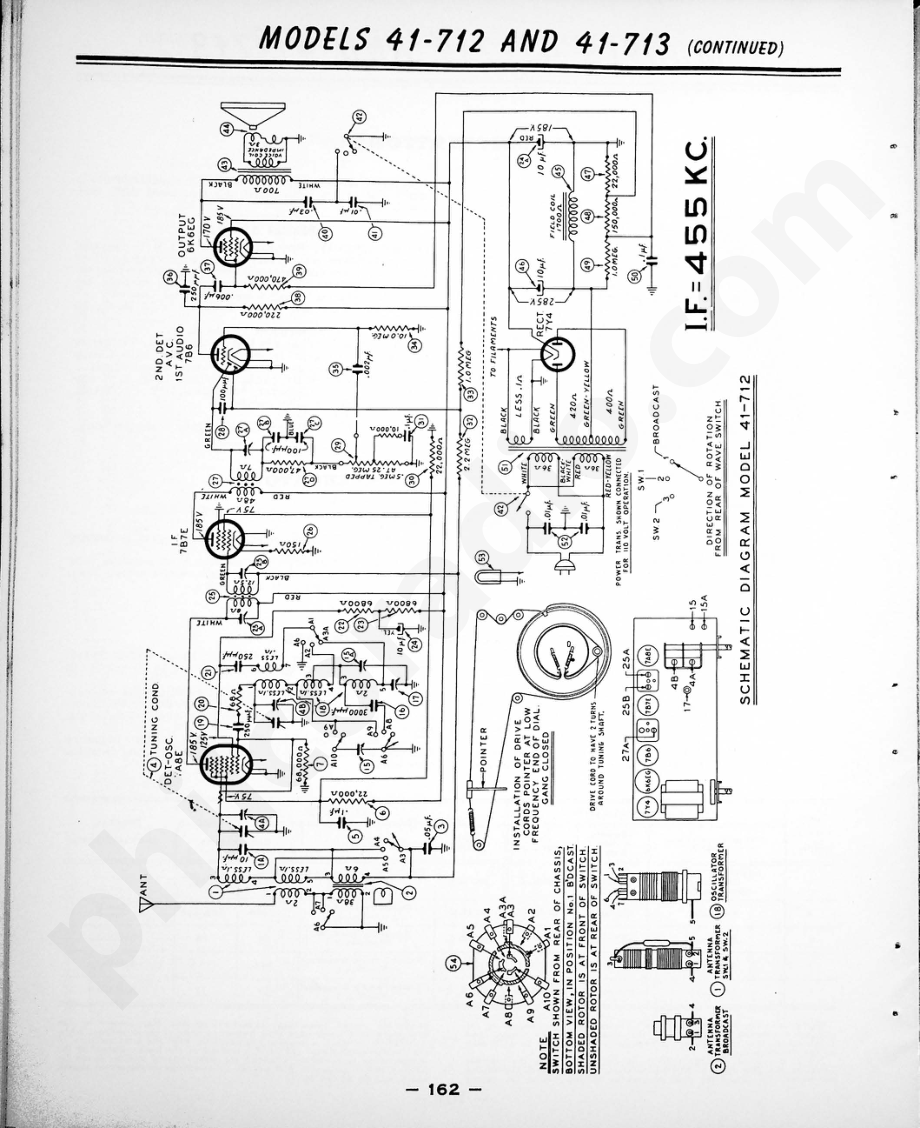 philco Models 41-842, 41-843 and 41-844维修电路原理图.pdf_第2页