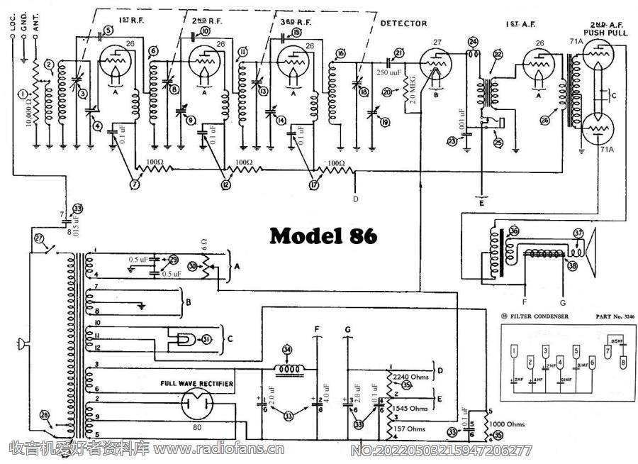 philco Model 86 电路原理图.jpg