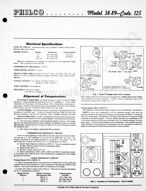philco Model 38-89 (125) 维修电路原理图.pdf