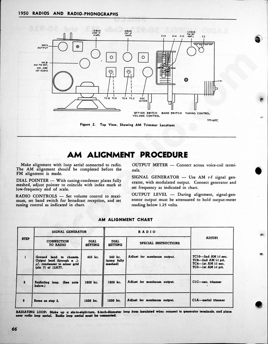 Philco Radio Model 59-925, Code 123 and 50-926维修电路原理图.pdf_第2页