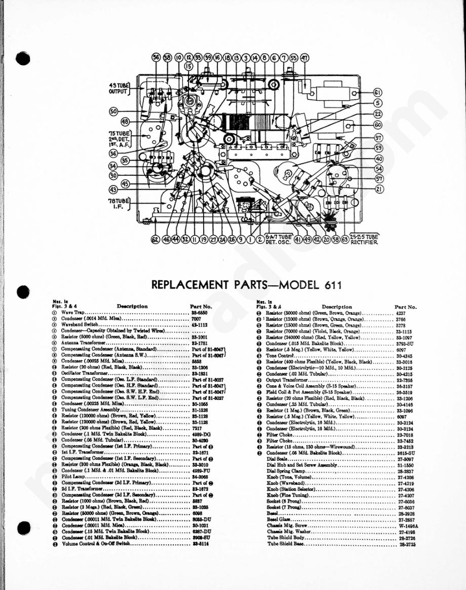 philco Model 611 电路原理图.pdf_第2页