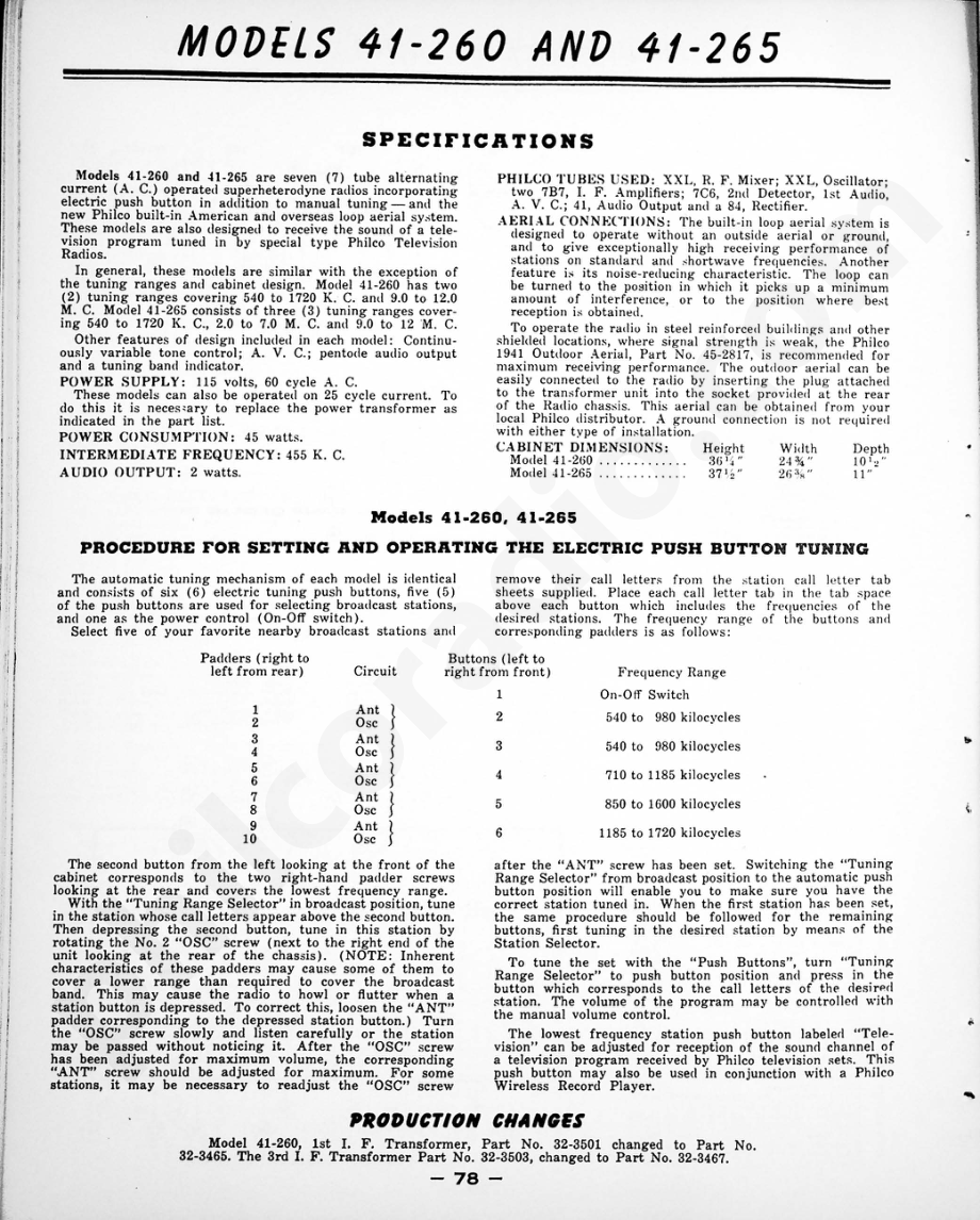 philco Radio-Phonograph Model 41-602维修电路原理图.pdf_第1页