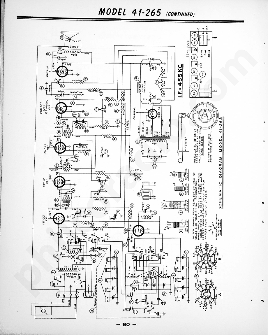 philco Radio-Phonograph Model 41-602维修电路原理图.pdf_第3页