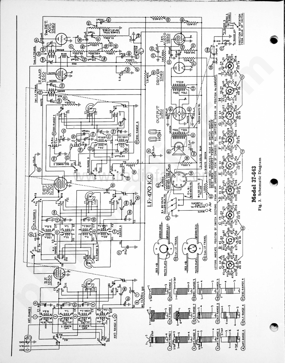 philco Model 37-643 维修电路原理图.pdf_第2页