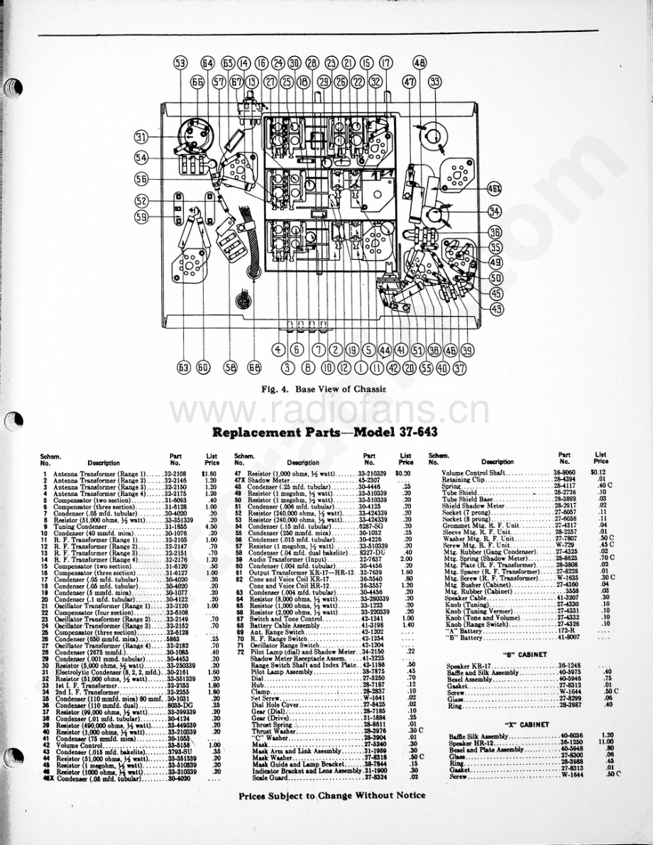 philco Model 37-643 维修电路原理图.pdf_第3页