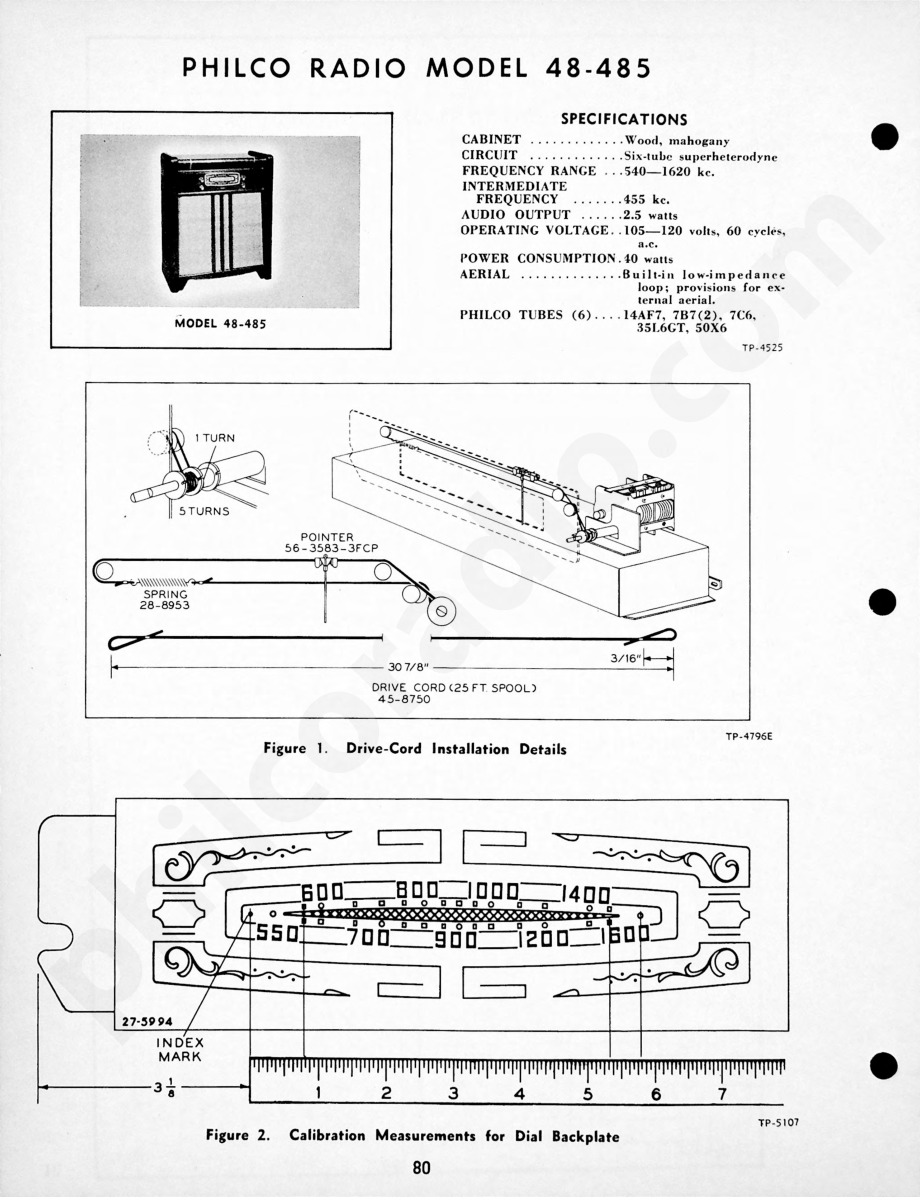 Philco-Tropic Radio Model 48-828维修电路原理图.pdf_第1页