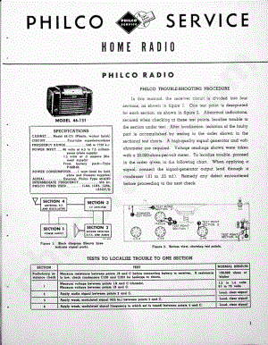 philco Model 46-131维修电路原理图.pdf