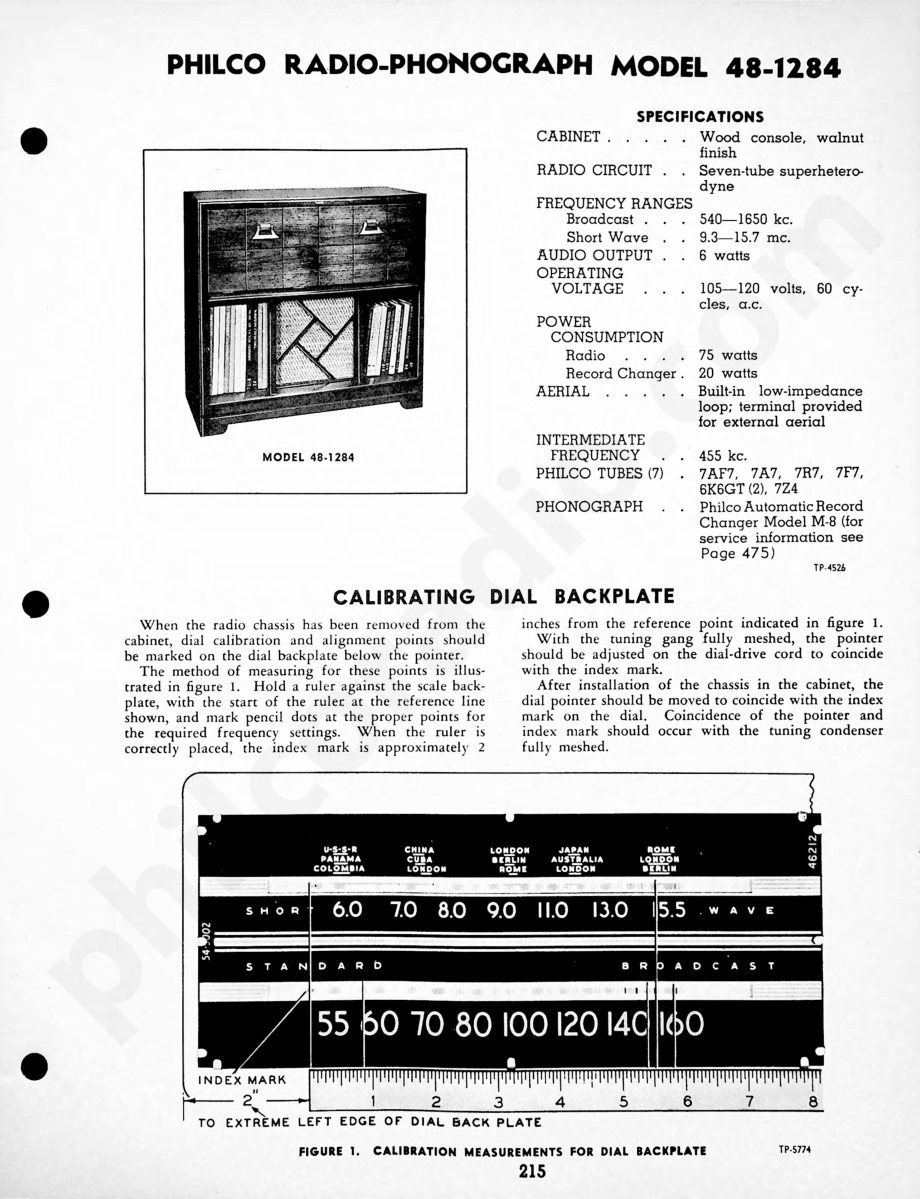 Philco-Tropic Radio-Phonograph Model 48-1860维修电路原理图.pdf_第1页