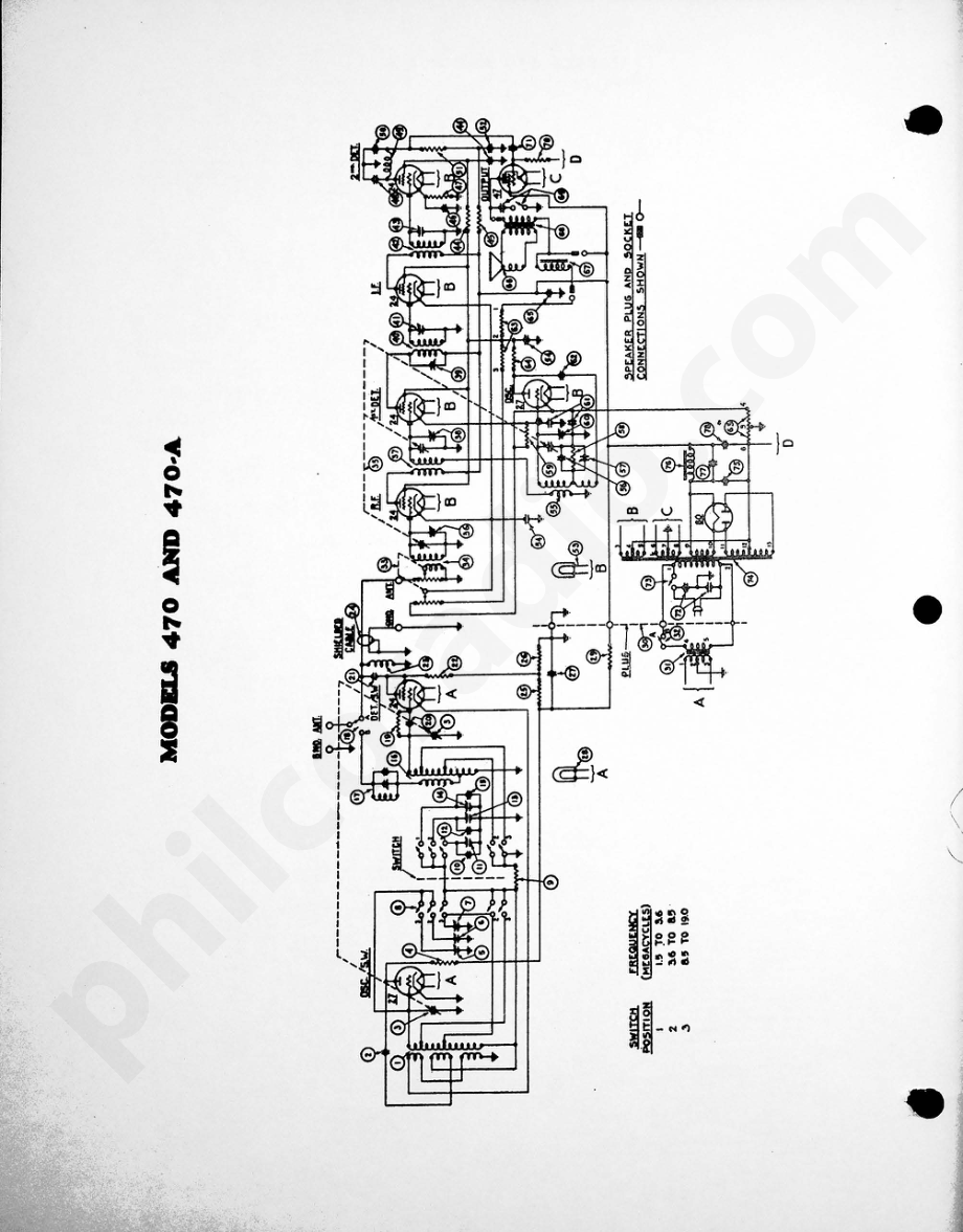 philco Models 470 and 470-A 电路原理图.pdf_第1页